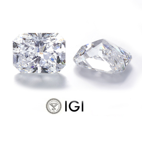 شهادة IGI قطع مشع D VS HPHT CVD Lab Grown Diamond